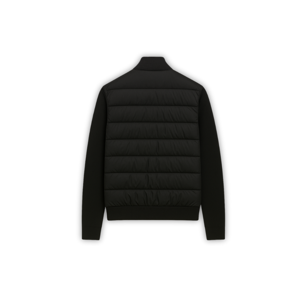 Knit Panel Hybrid Cardigan