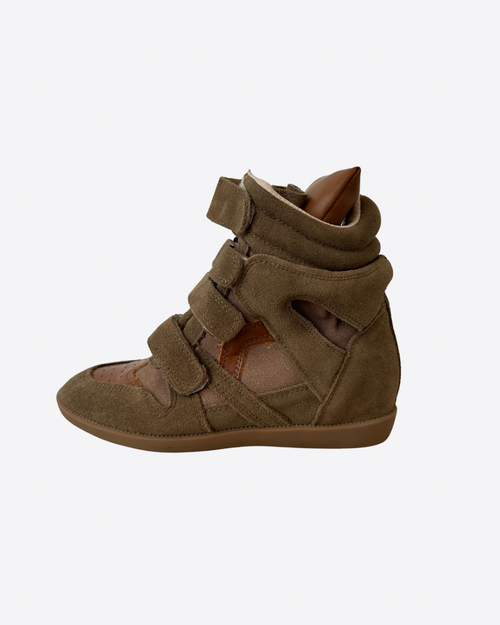 Wedge sneaker Brown