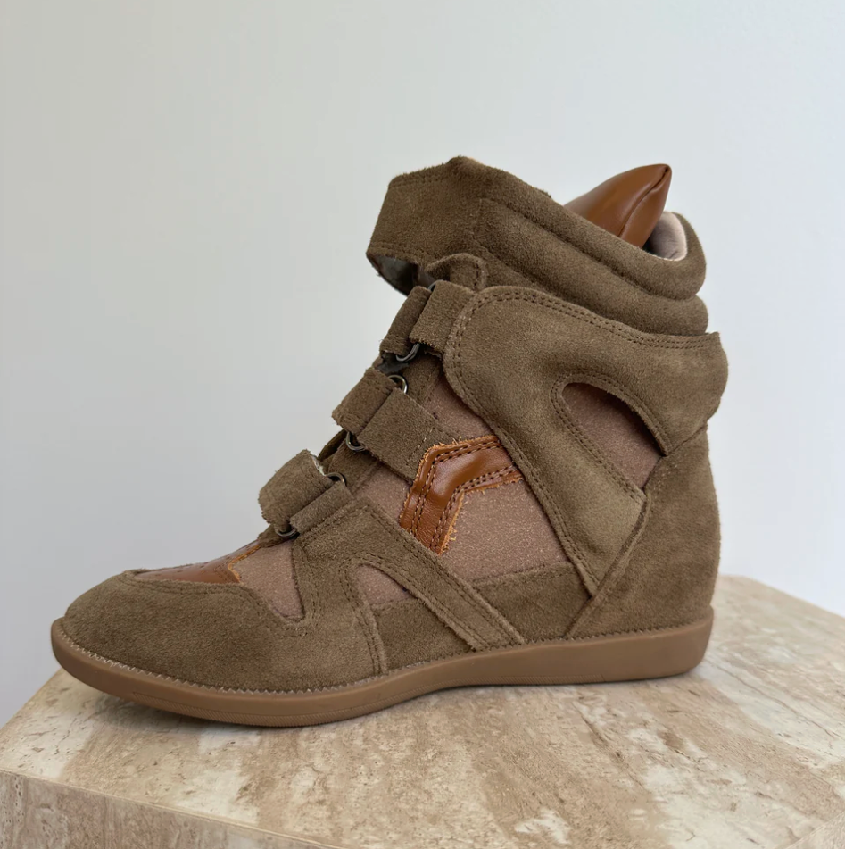 Wedge sneaker Brown