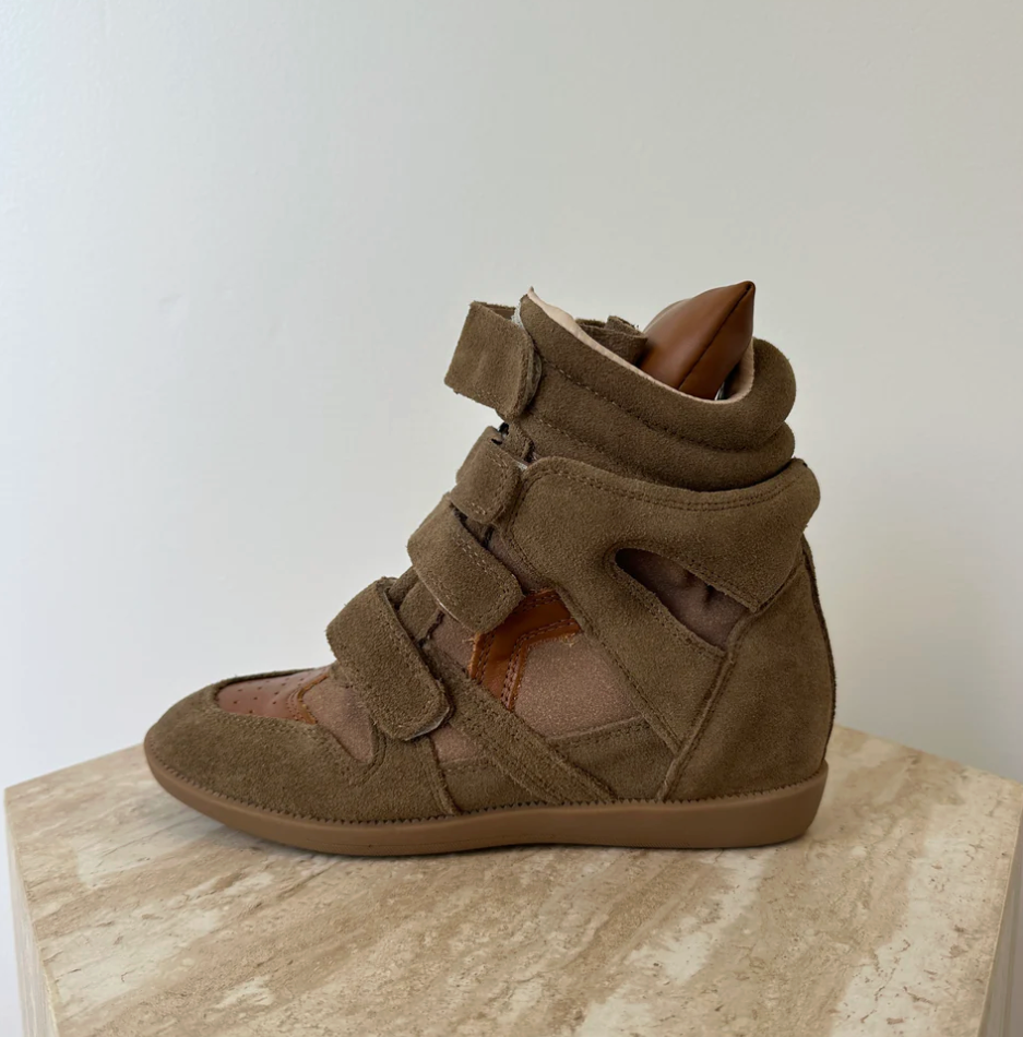 Wedge sneaker Brown