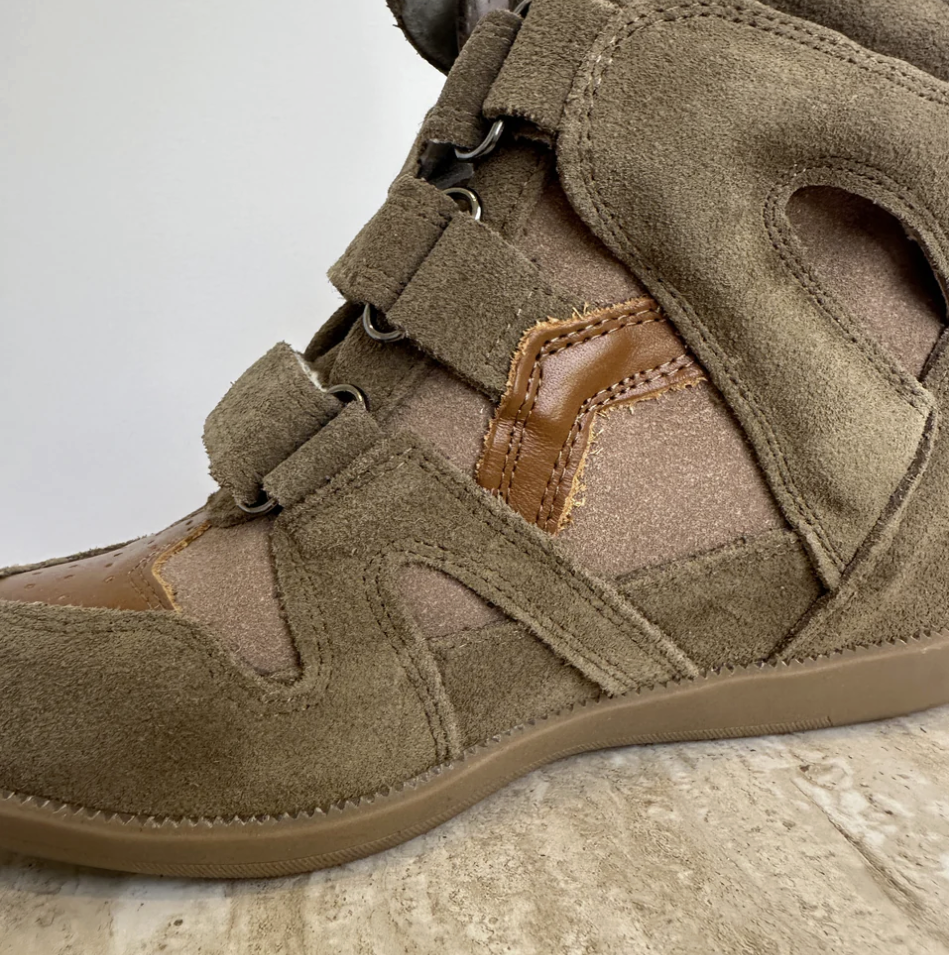 Wedge sneaker Brown
