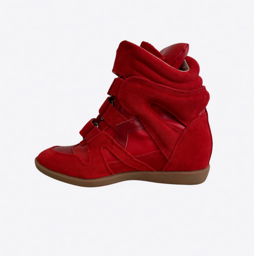 Wedge Sneaker Red
