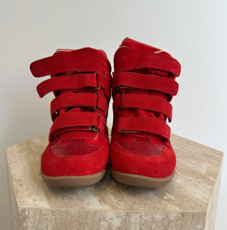 Wedge Sneaker Red