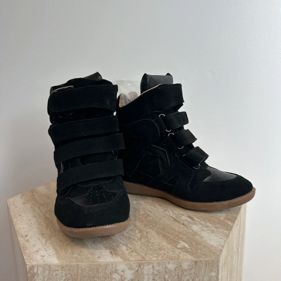 Wedge Sneaker Black