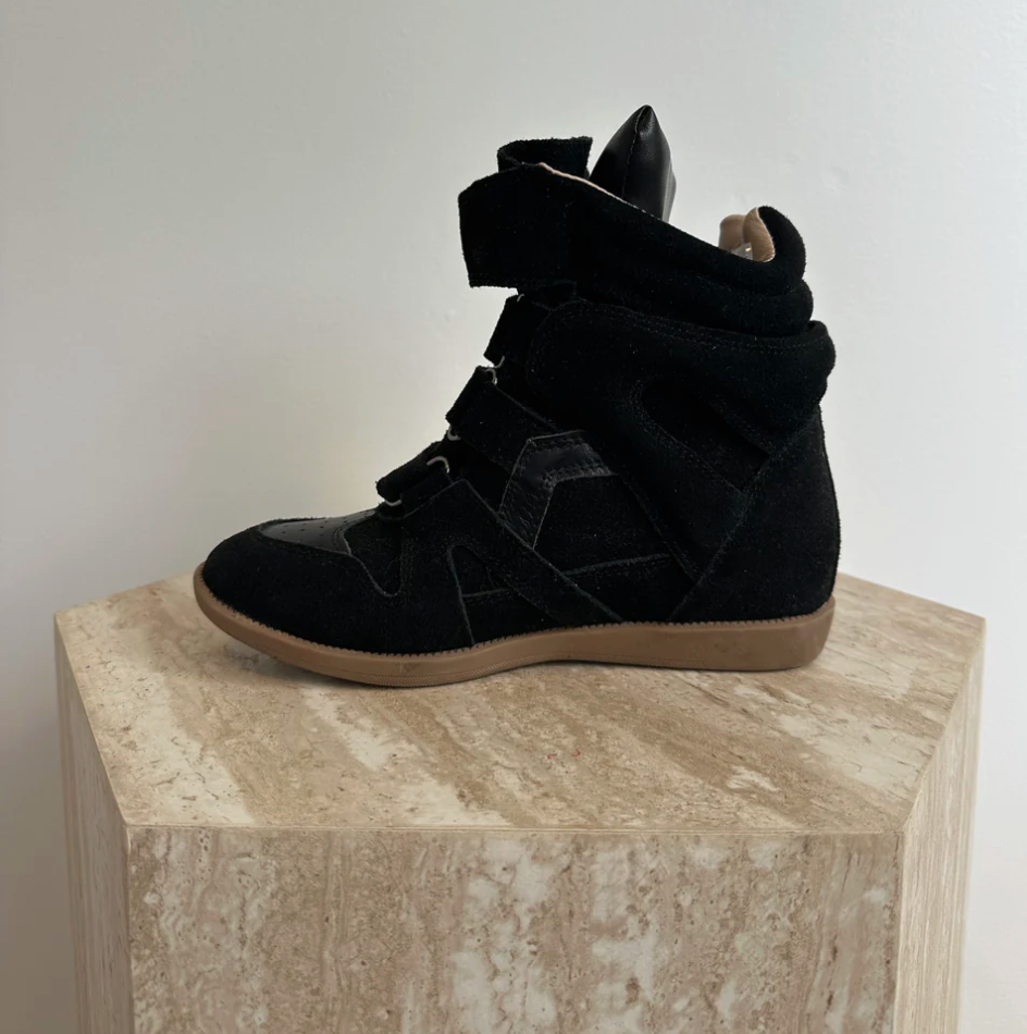Wedge Sneaker Black