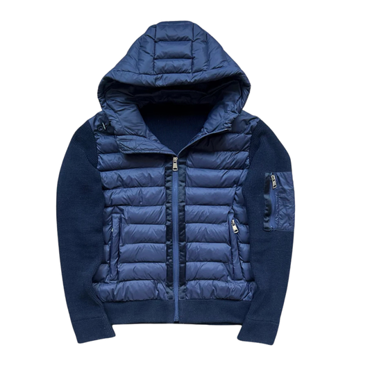 Hybrid Padded Knit Cardigan