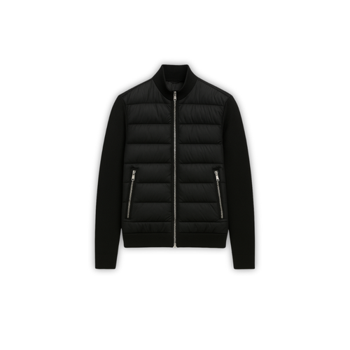 Knit Panel Hybrid Cardigan