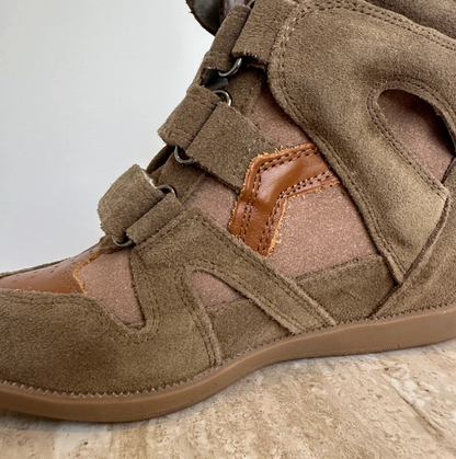 Wedge sneaker Brown